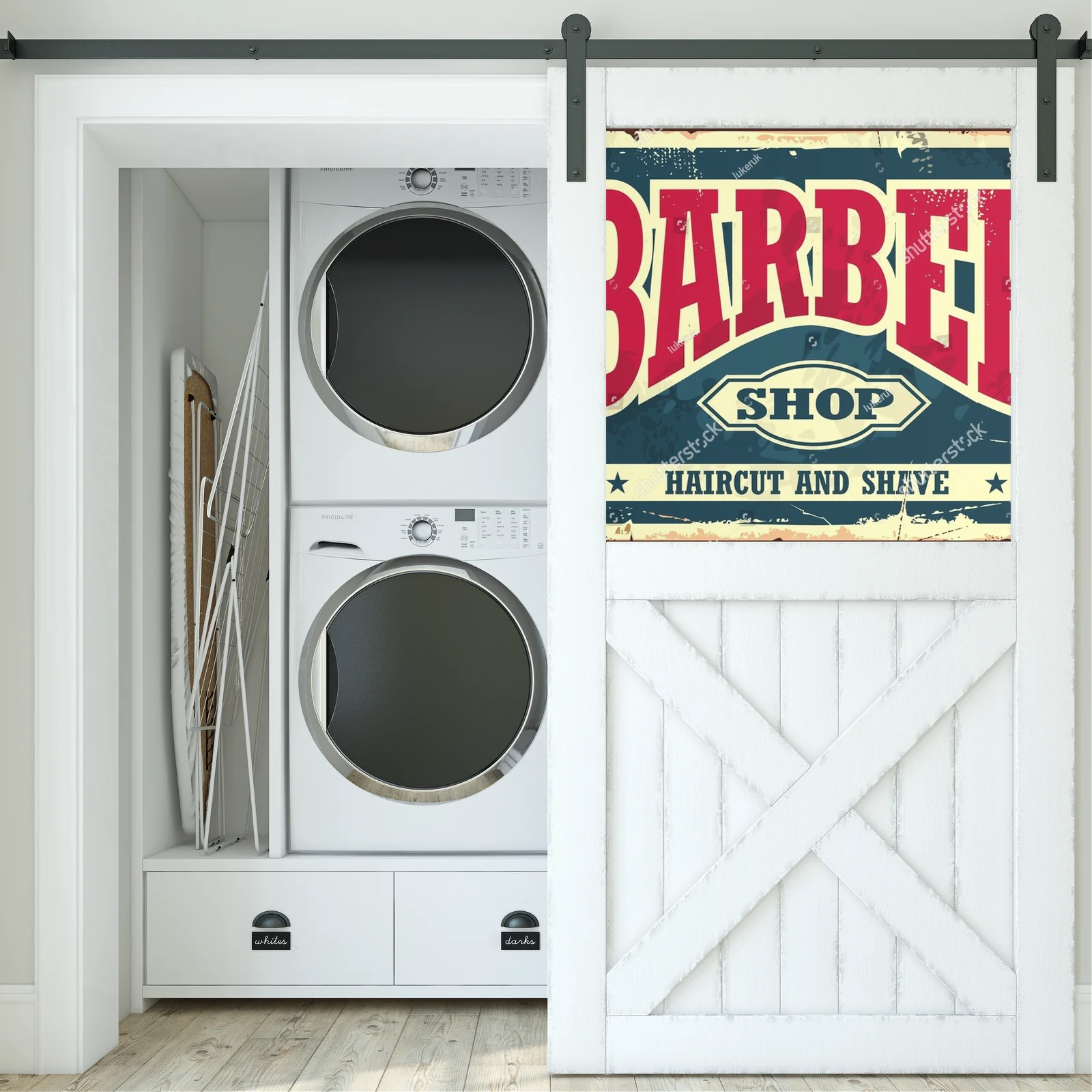Vintage urok stylu hipsterskiego w barber shopie