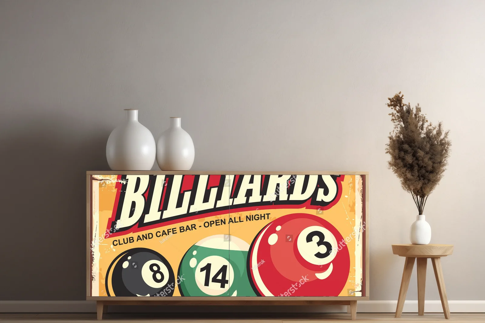 Klub bilardowy: retro z nutą kolorowego snookera