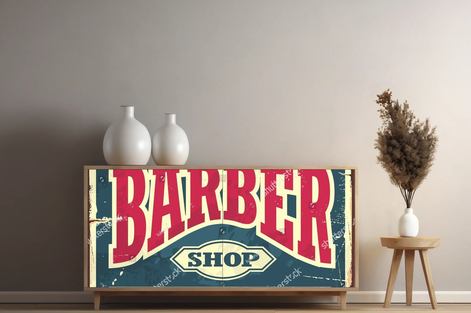 Vintage urok stylu hipsterskiego w barber shopie
