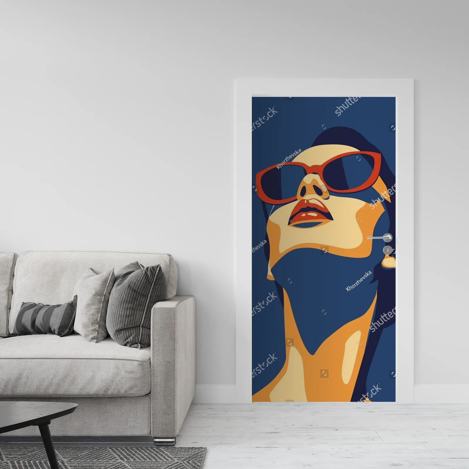 Stylowy portret młodej kobiety w finezyjnych odcieniach