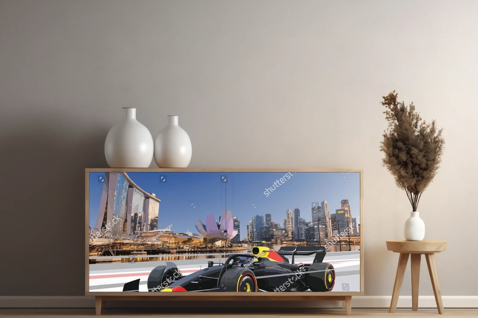 Odlotowy wyścig ulicami Singapuru w nowoczesnej stylistyce