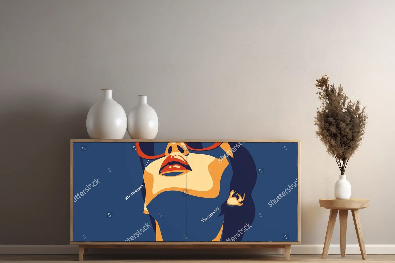 Stylowy portret młodej kobiety w finezyjnych odcieniach