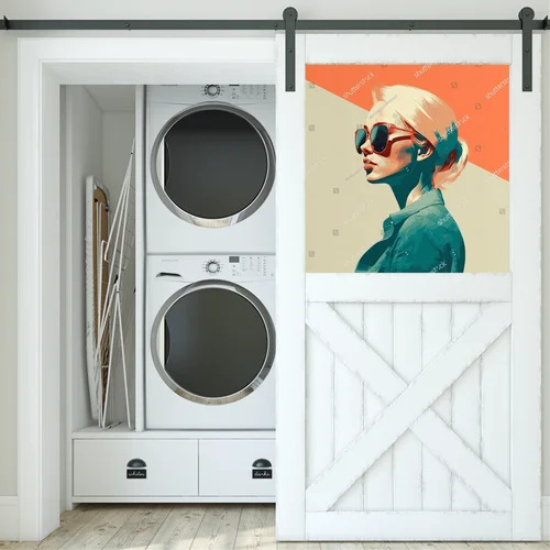 Stylowy portret w retro kolorach
