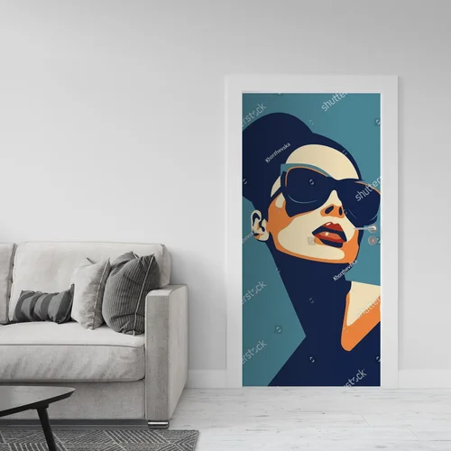 Współczesny portret kobiety w modnych okularach