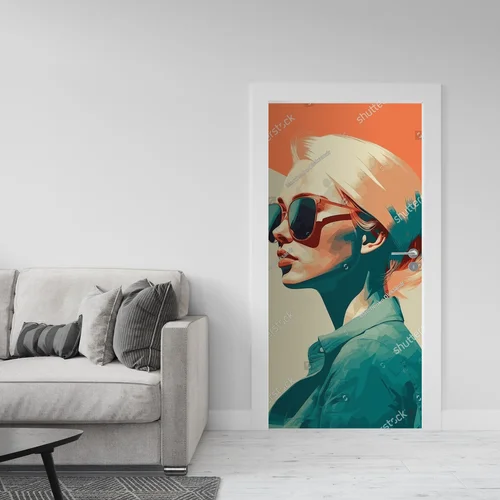 Stylowy portret w retro kolorach