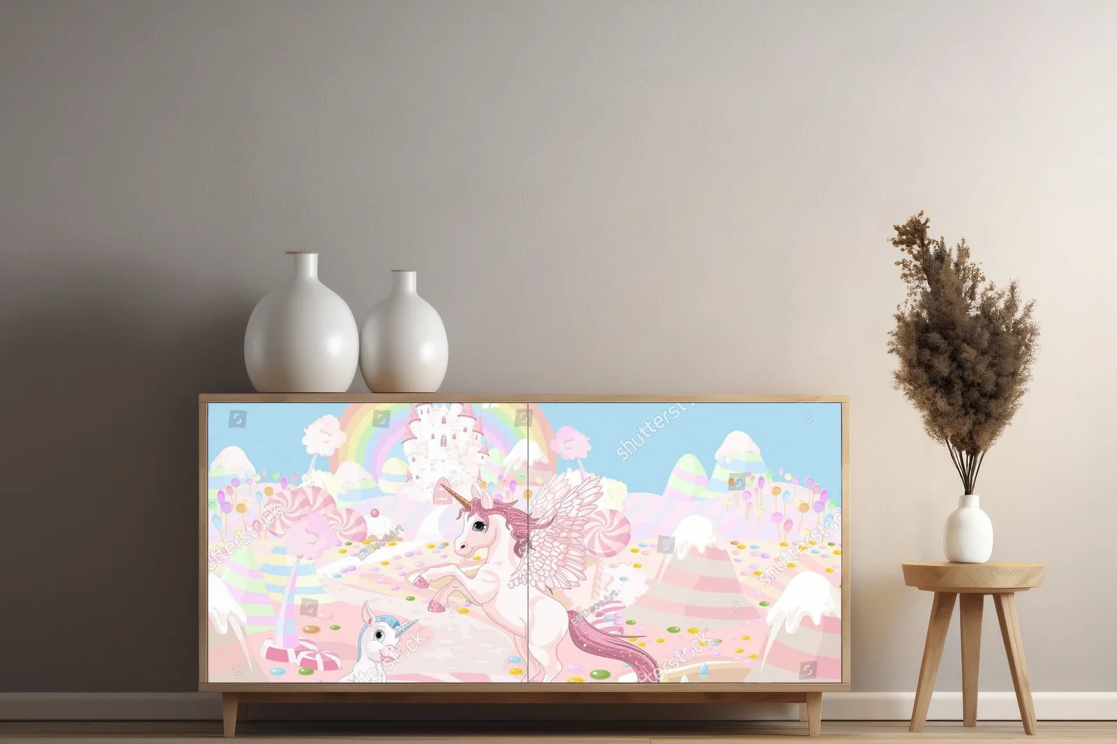 Magiczny świat jednorożców w pastelowych odcieniach