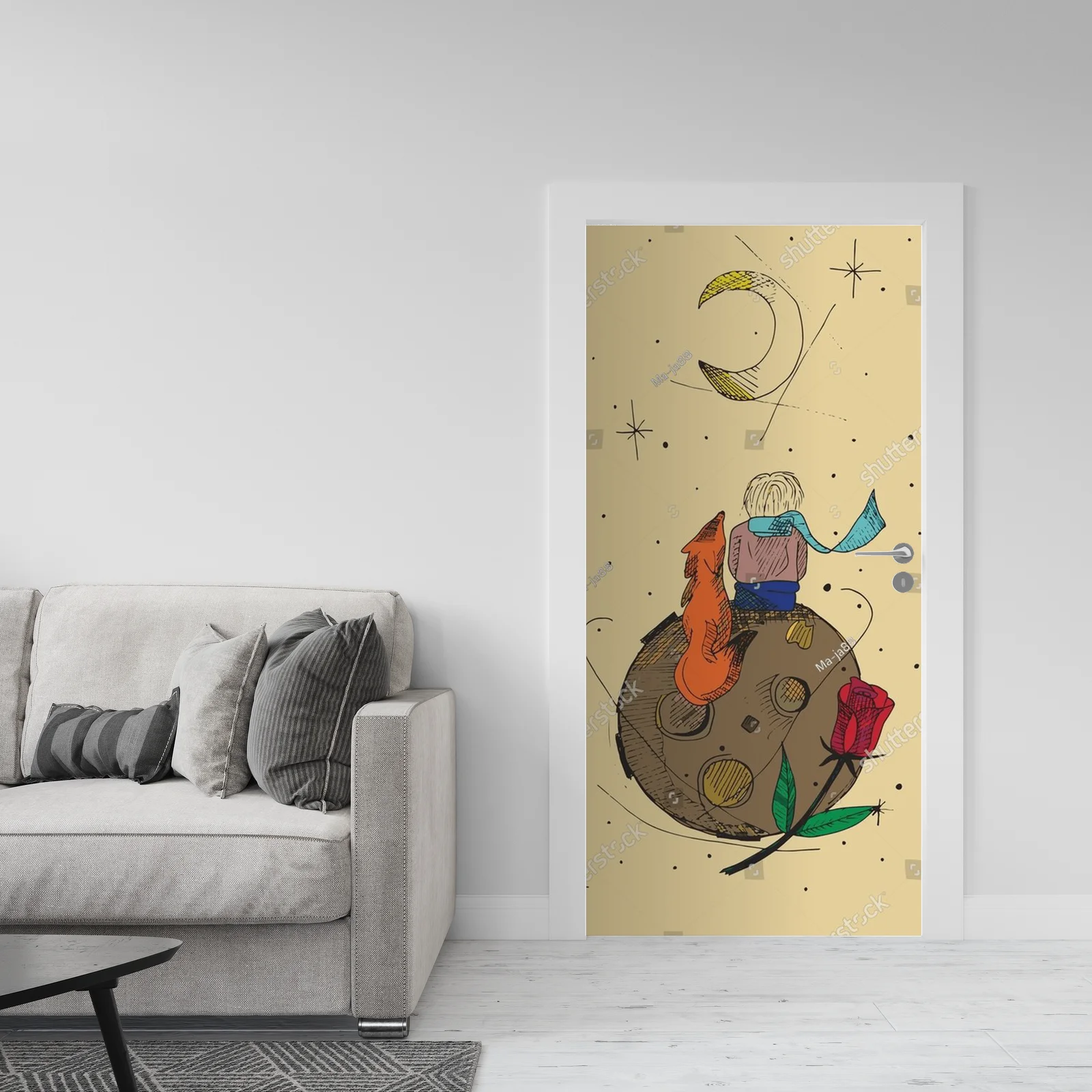 Urokliwy little prince w pastelowej harmonii