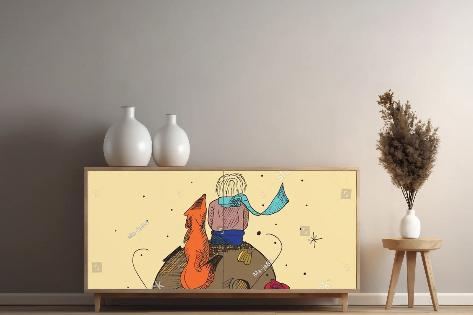 Urokliwy little prince w pastelowej harmonii