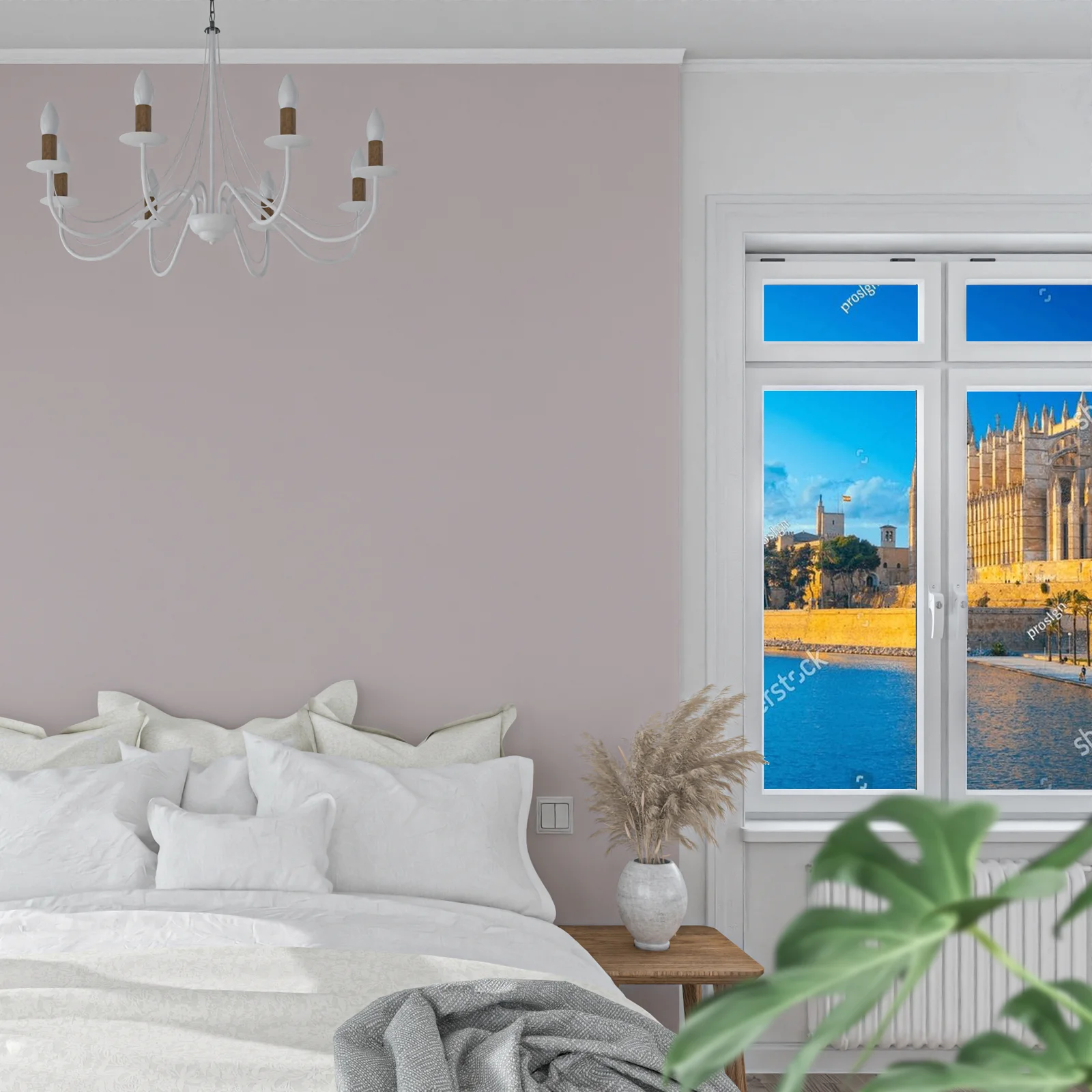 Panoramiczny widok Palma de Mallorca - letnia magia