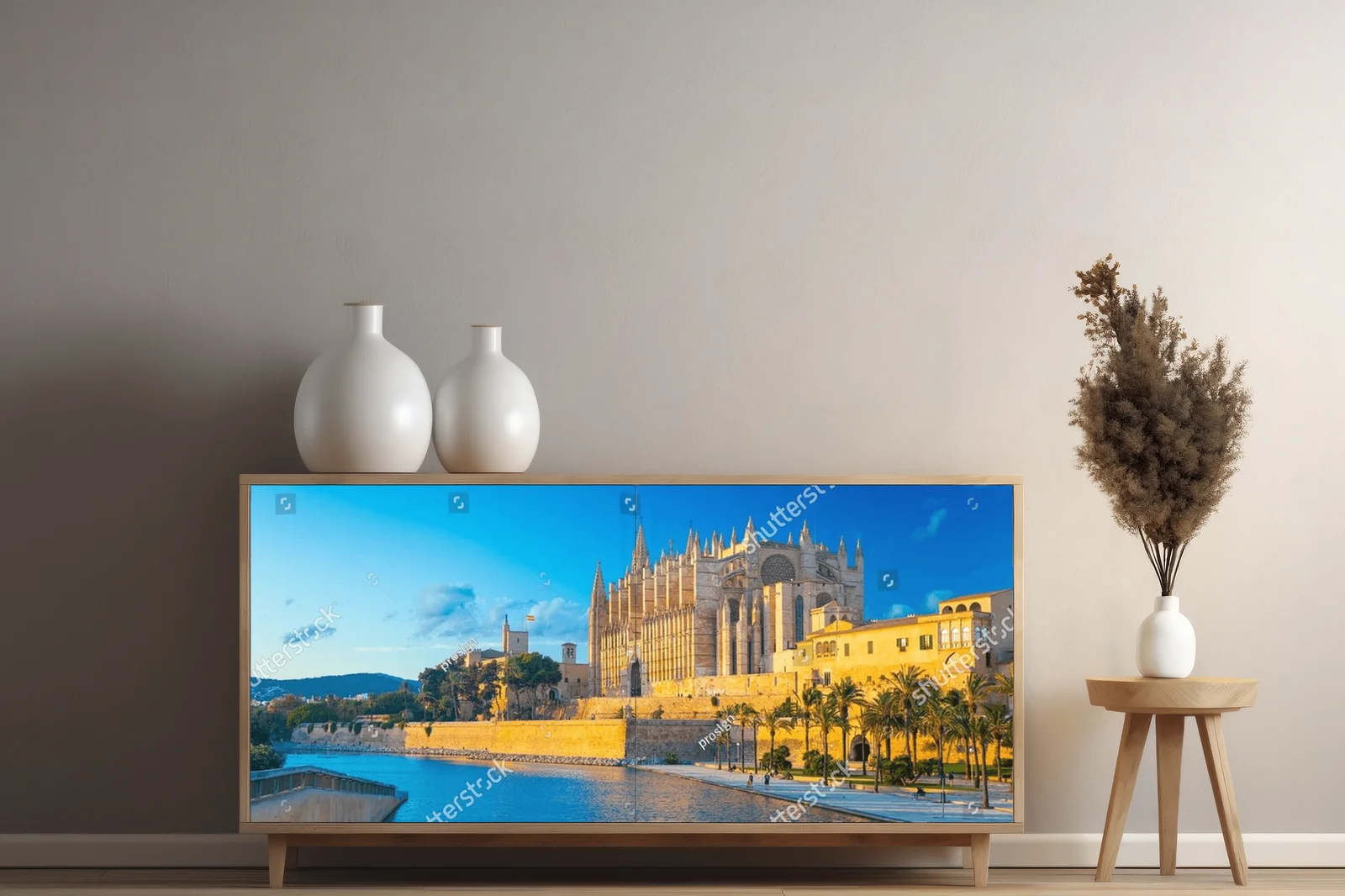 Panoramiczny widok Palma de Mallorca - letnia magia