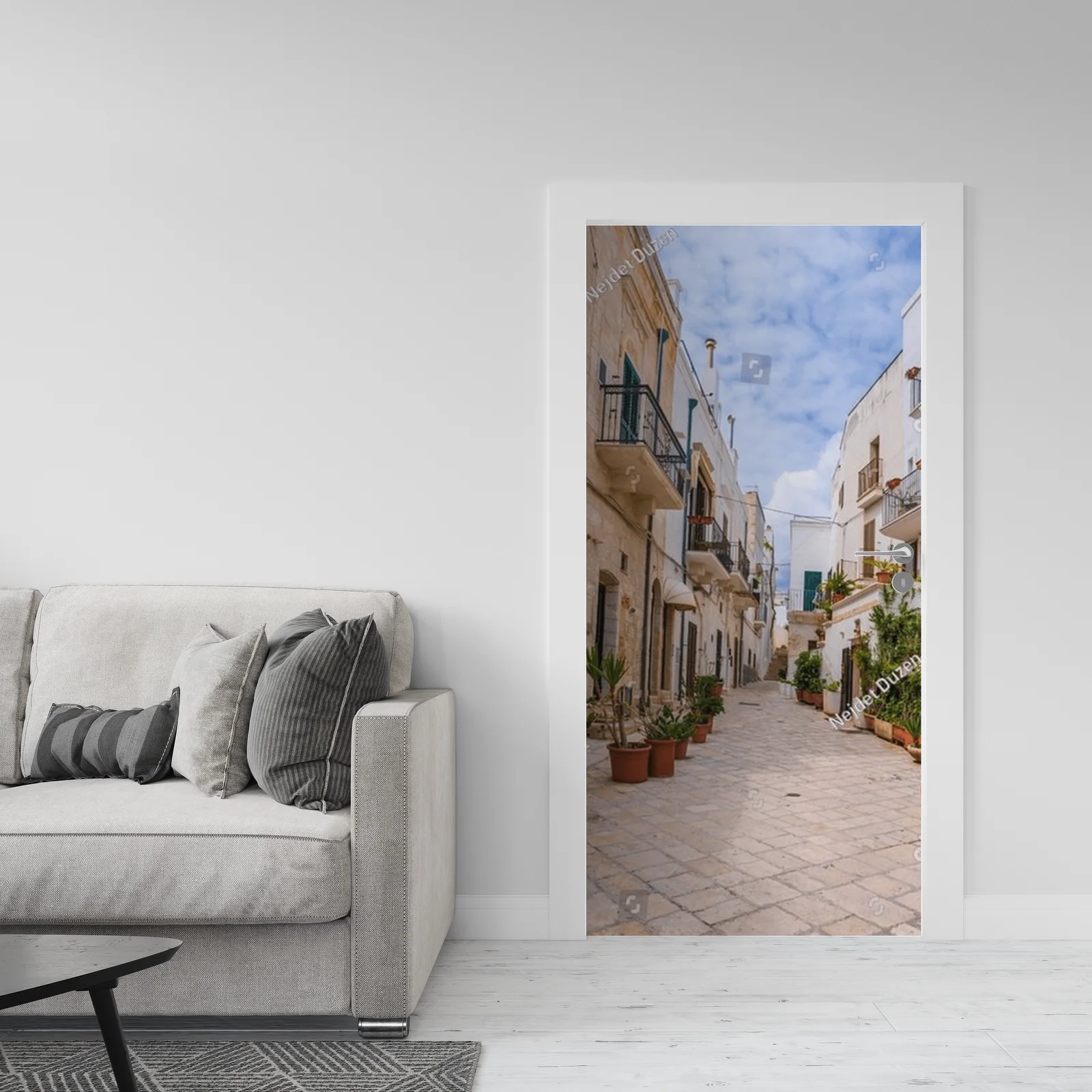 Malowniczy widok ulic Polignano a Mare