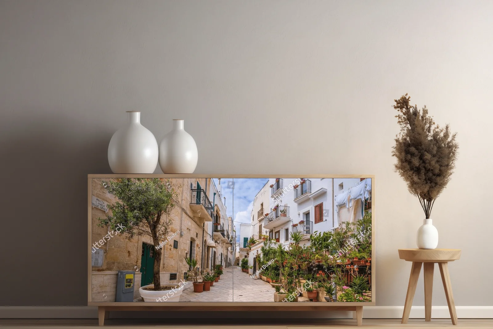 Malowniczy widok ulic Polignano a Mare
