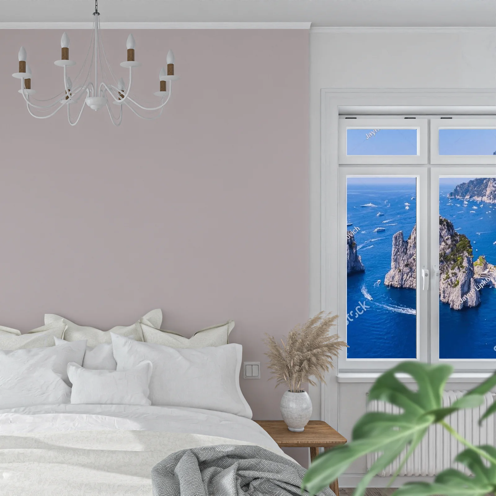 Malowniczy krajobraz włoskiego wybrzeża Amalfi