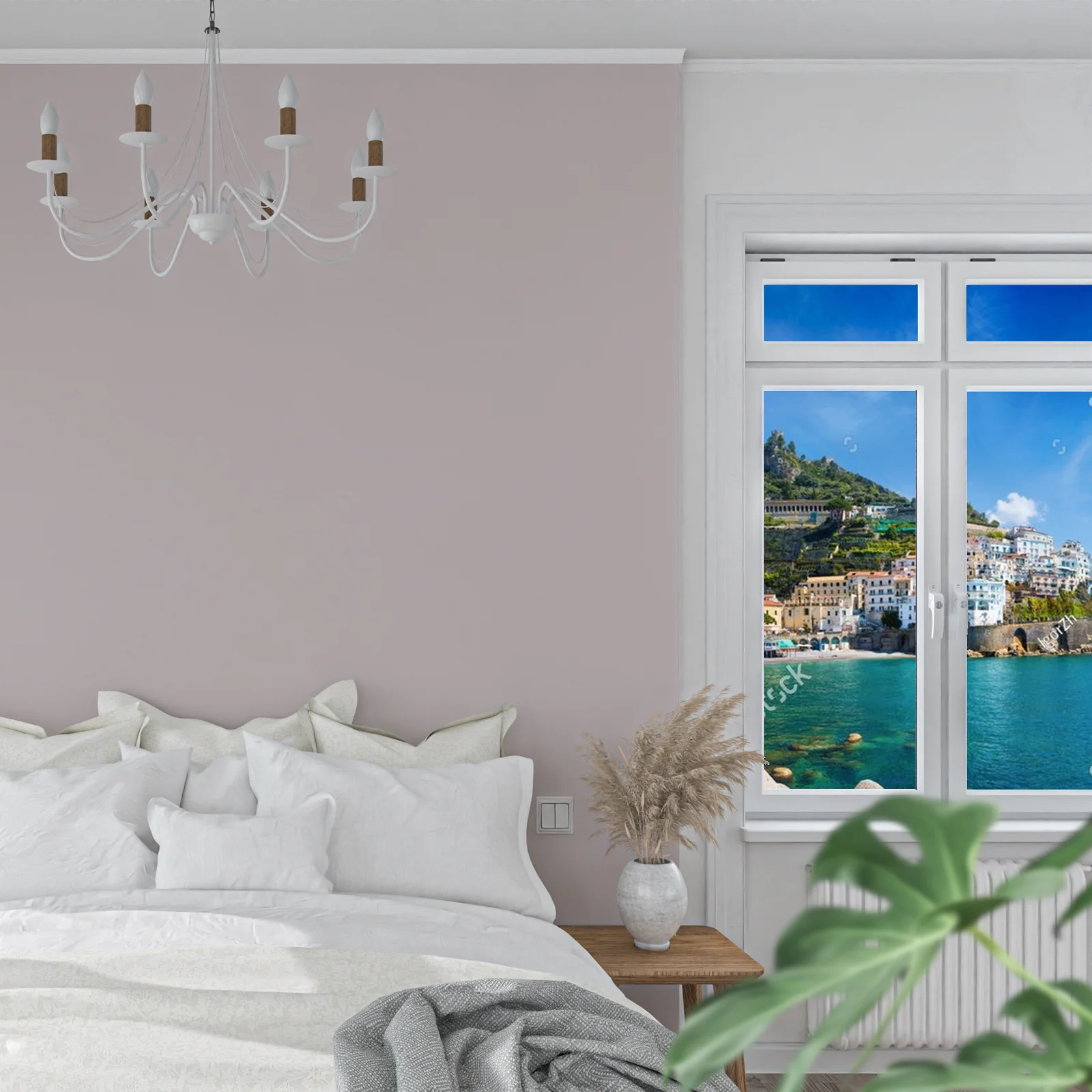 Malownicza panorama Amalfi nad lazurowym morzem