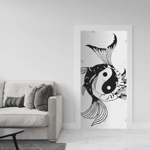 Harmonijna kompozycja ryb yin-yang