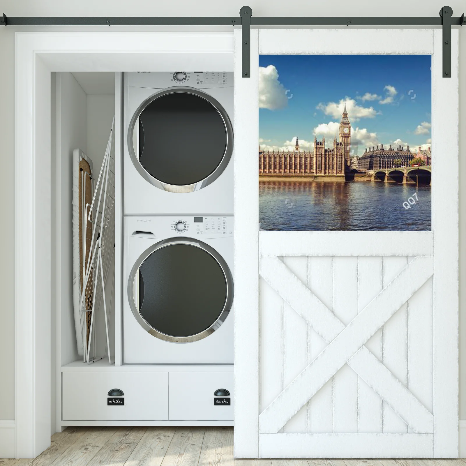 Panoramiczny widok Londynu: Parlament i Big Ben