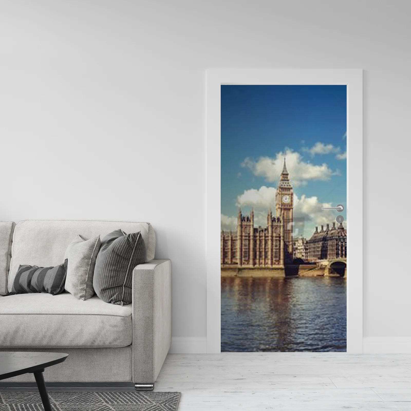 Panoramiczny widok Londynu: Parlament i Big Ben