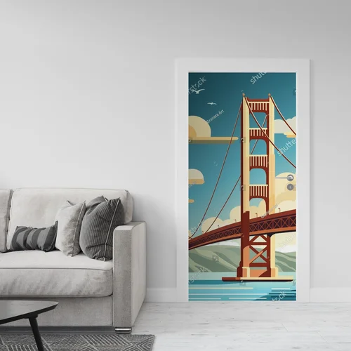 Zachwycająca panorama Golden Gate w Sonnenlicht