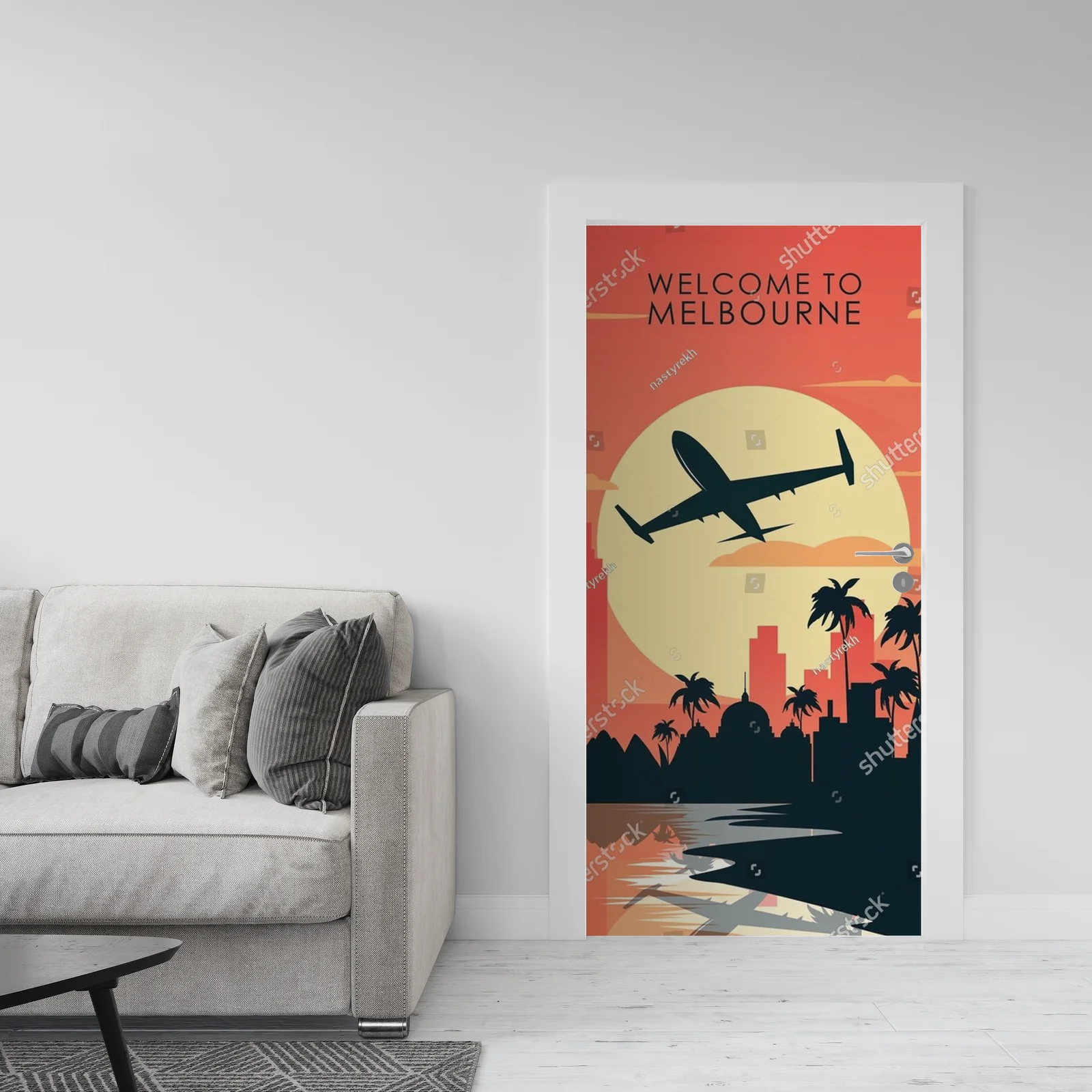 Retro kompozycja Melbourne w kolorach nostalgii
