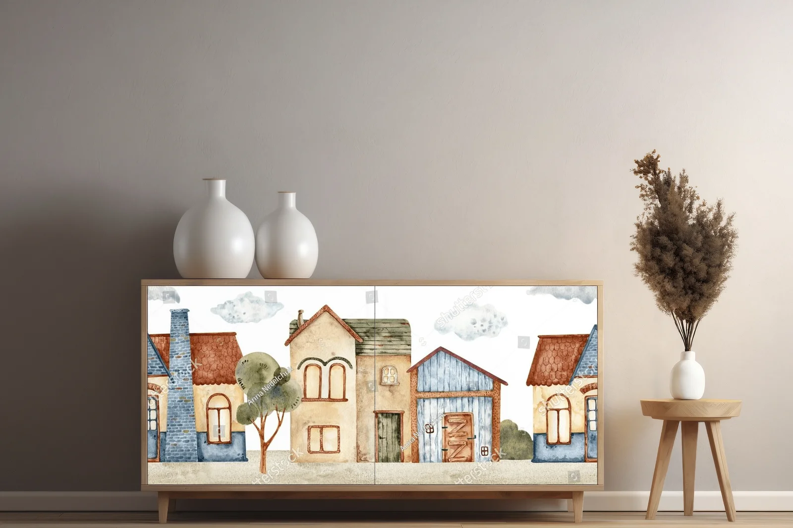 Bajkowe architektury w pastelowych odcieniach