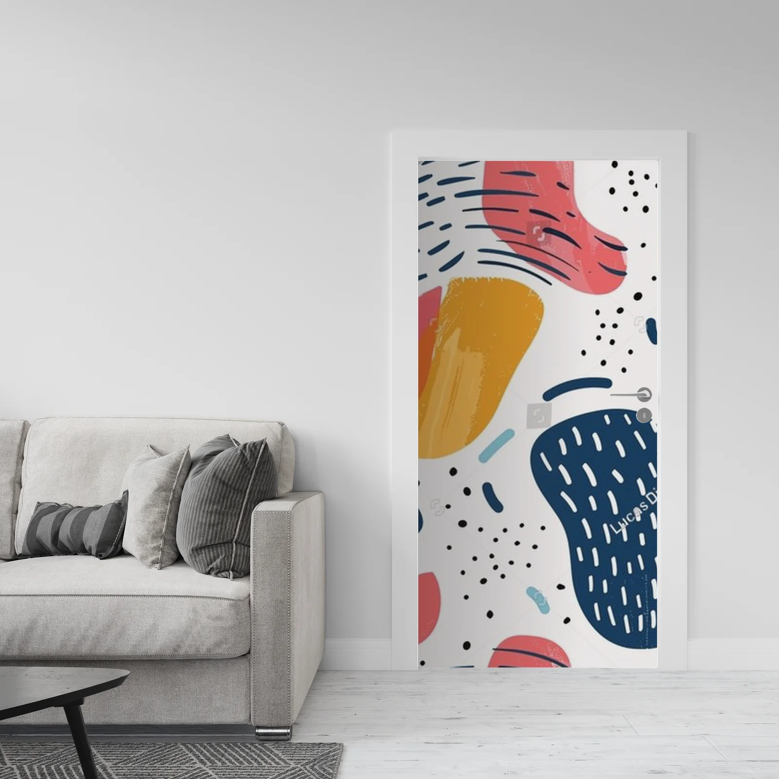 Nowoczesne geometryczne inspiracje w pastelowych tonach