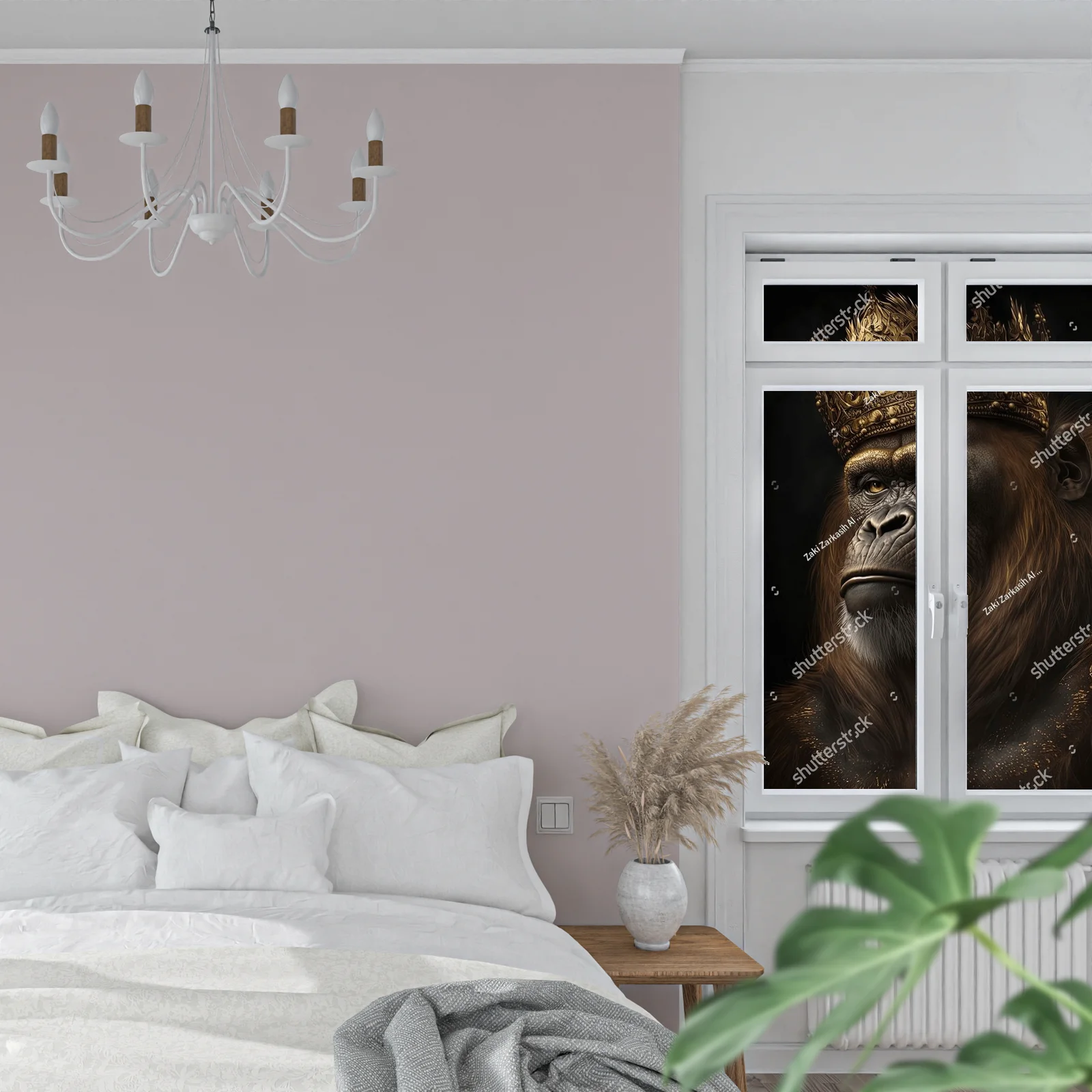 Orangutan Król w wyjątkowych odcieniach czerni i złota