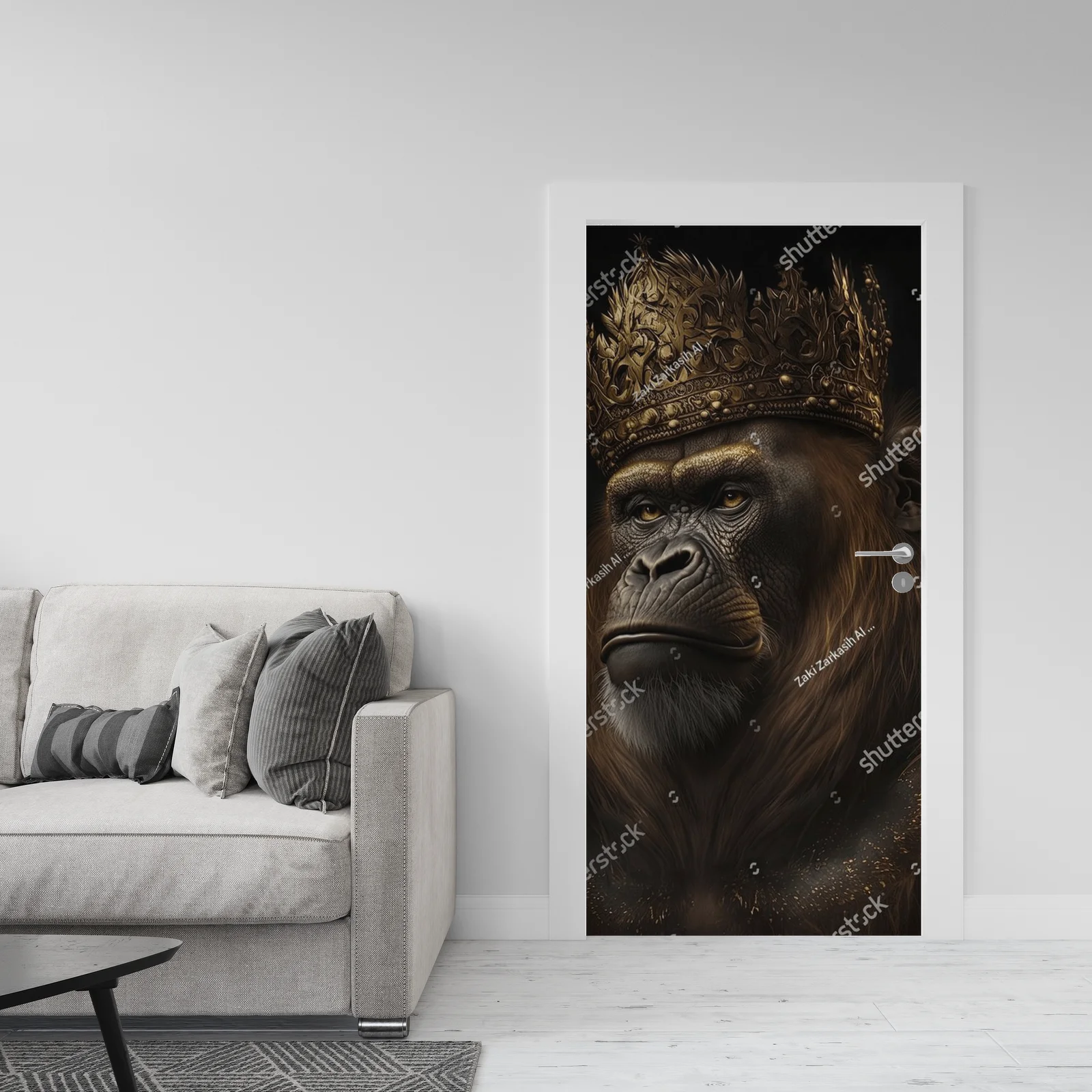 Orangutan Król w wyjątkowych odcieniach czerni i złota