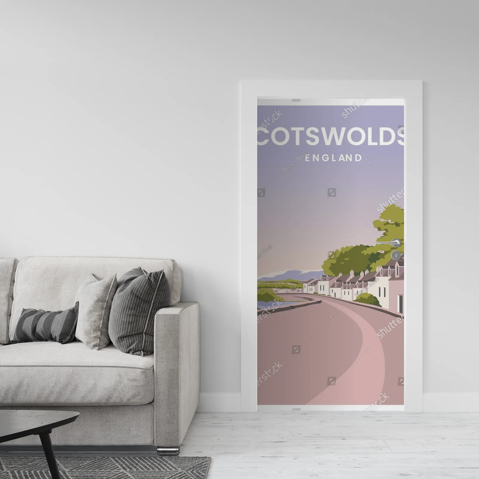Urokliwy krajobraz w cotswoldzkim stylu