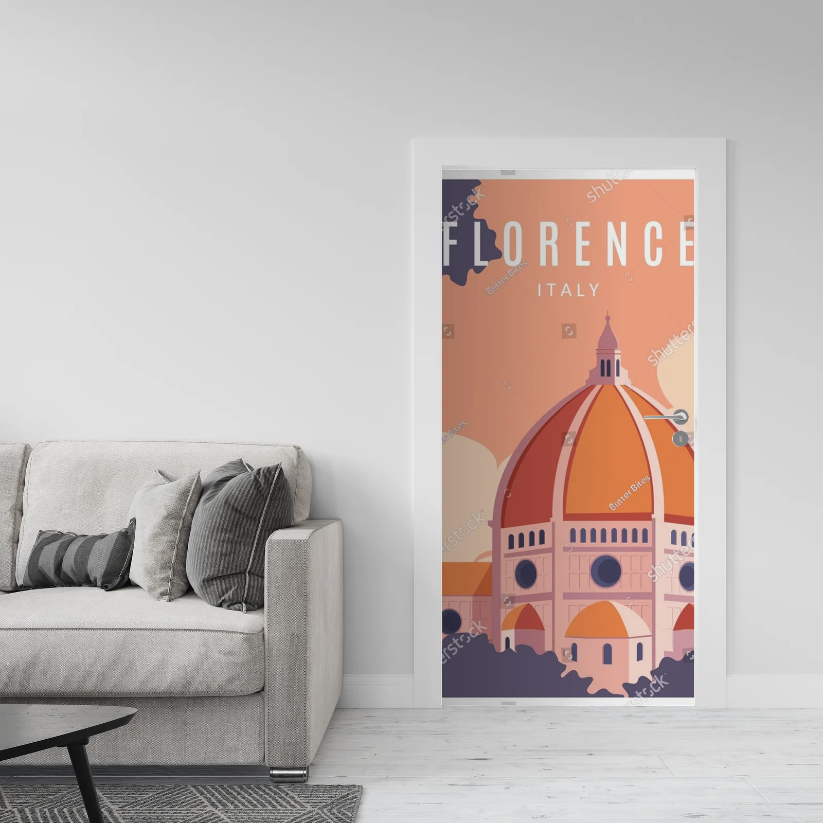 Urokliwy pejzaż Florencji w ciepłych tonach