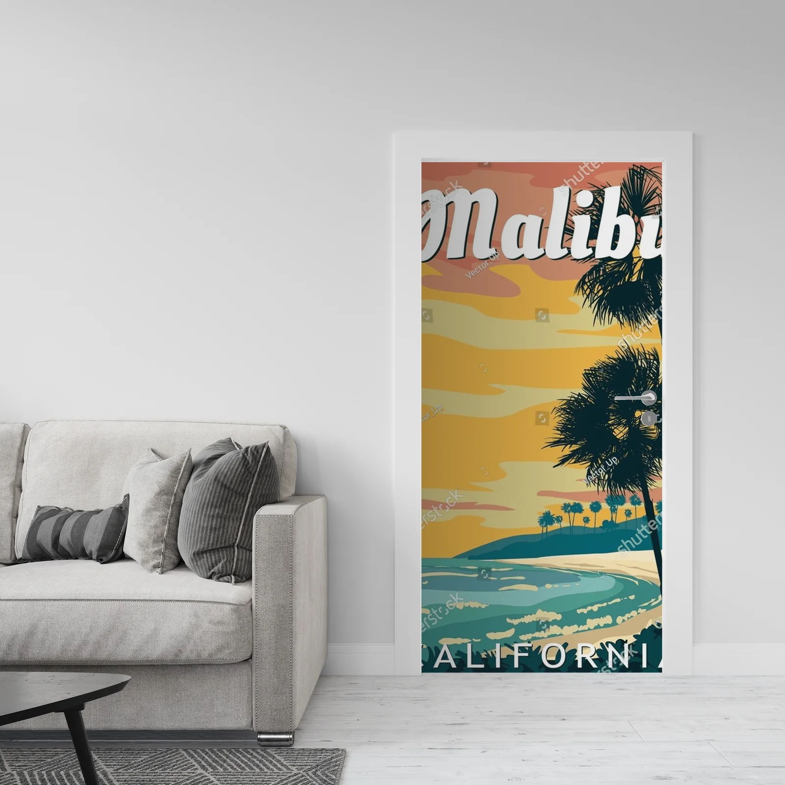 Kalifornijski raj: Retro plaża w promieniach słońca