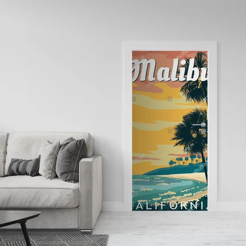 Kalifornijski raj: Retro plaża w promieniach słońca