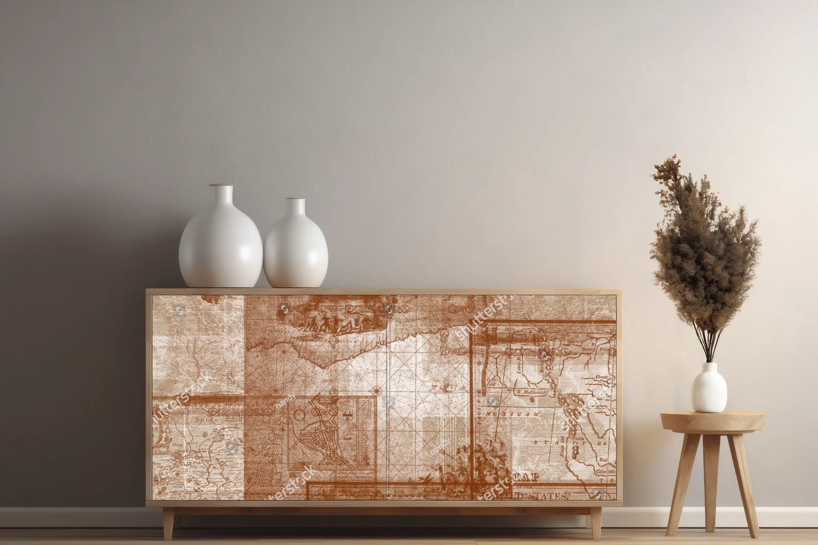 Zjawiskowe ilustracje map w vintage stylu