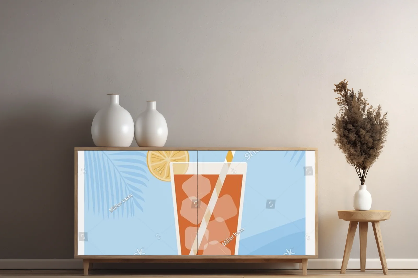 Orzeźwiający Long Island Iced Tea w minimalistycznym stylu