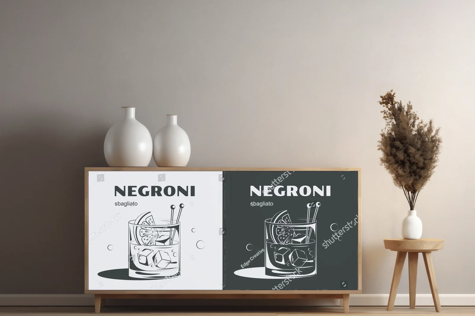 Orzeźwiający negroni w tropikalnej scenerii