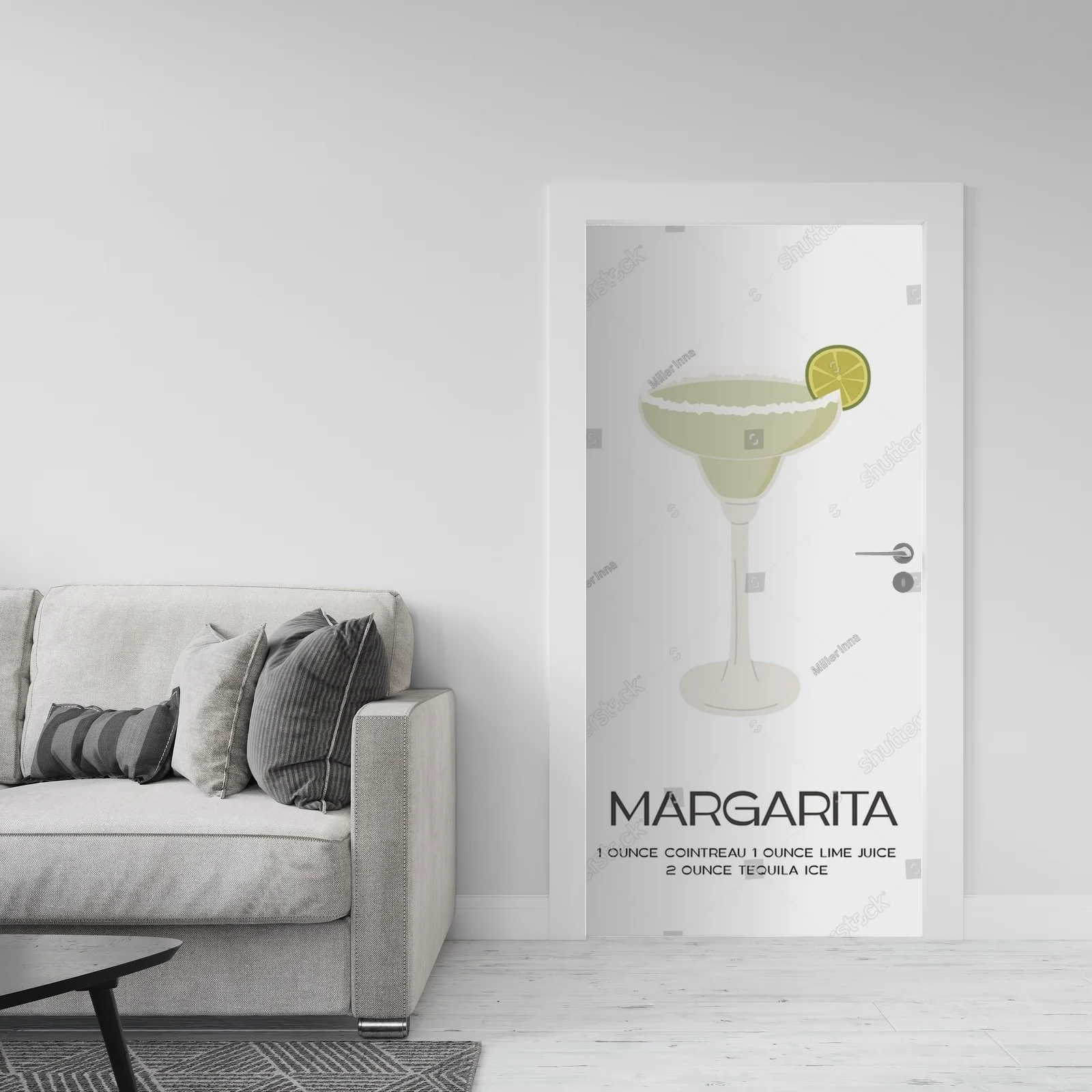 Retro koktajl w minimalistycznym stylu