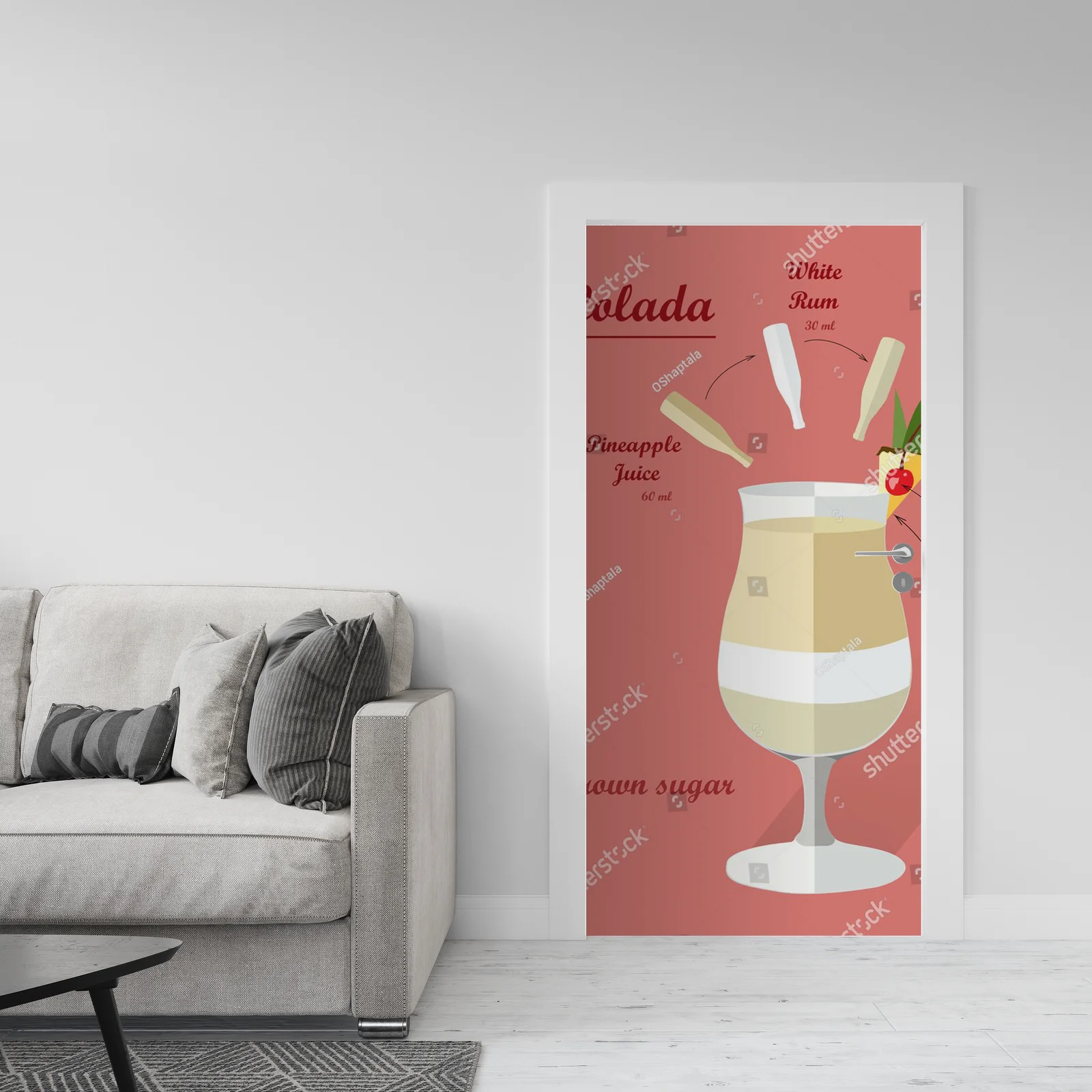 Soczysta Pina Colada w bajkowych kolorach