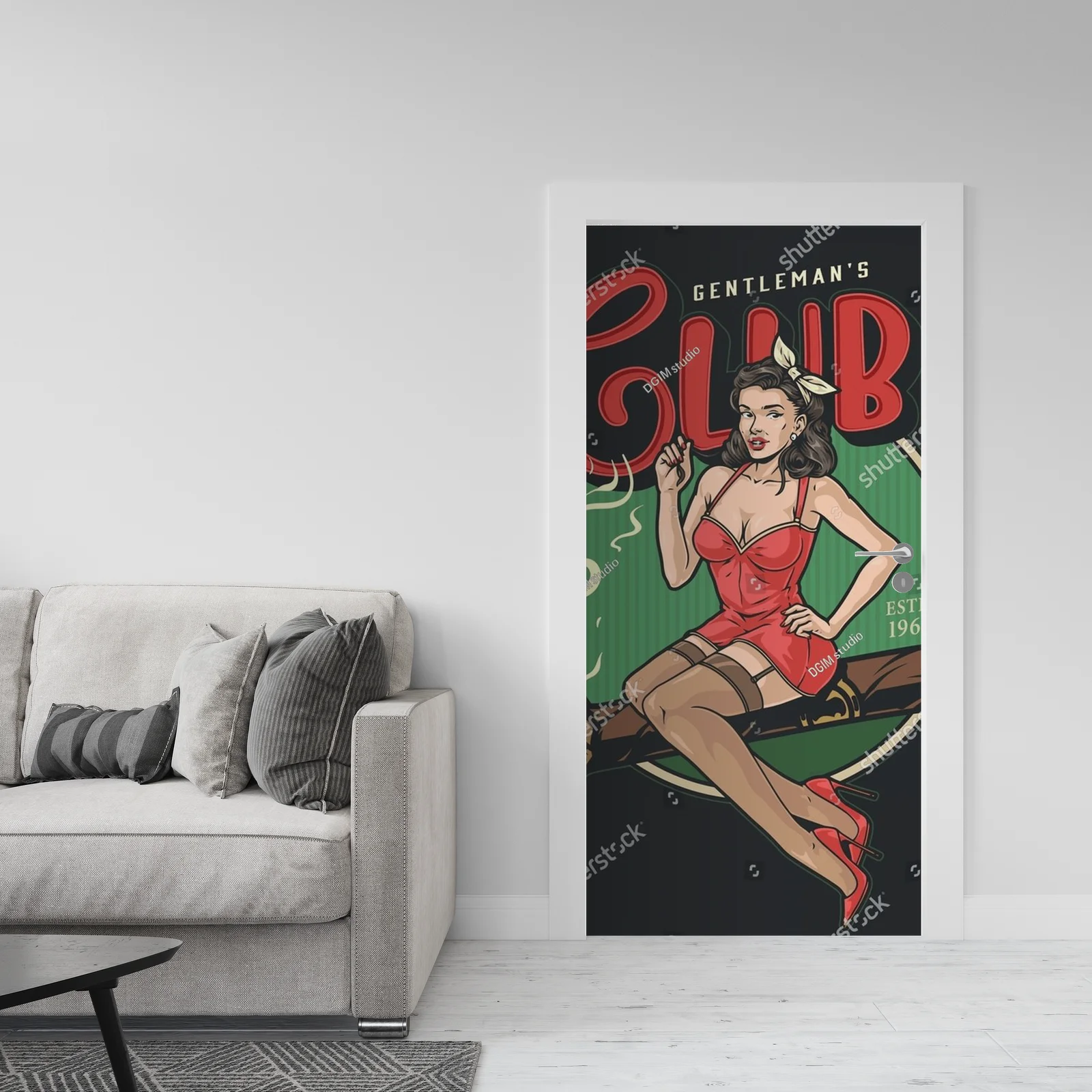 Vintage klub gentlemanów w kolorach dojrzałego luksusu
