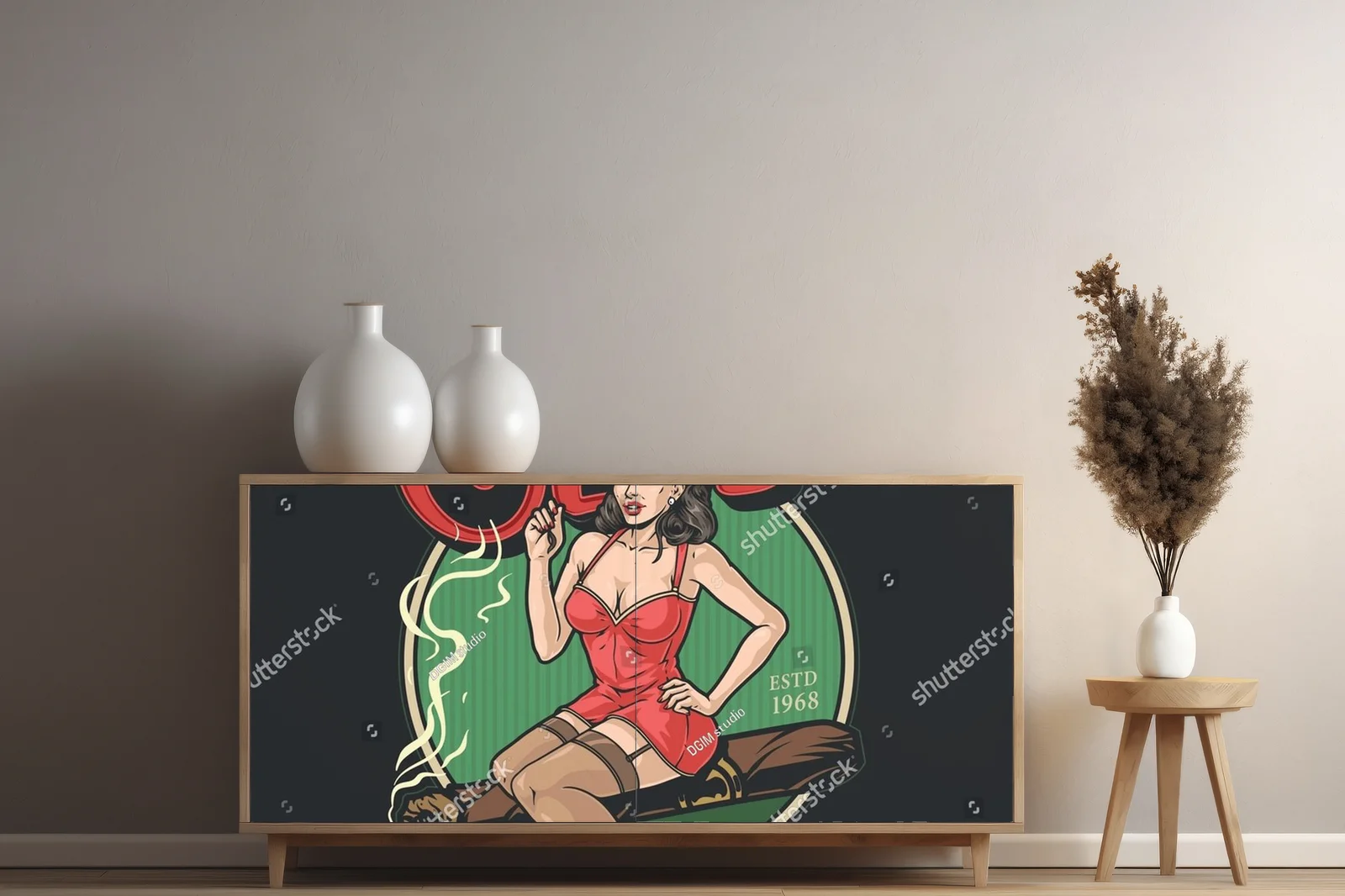Vintage klub gentlemanów w kolorach dojrzałego luksusu