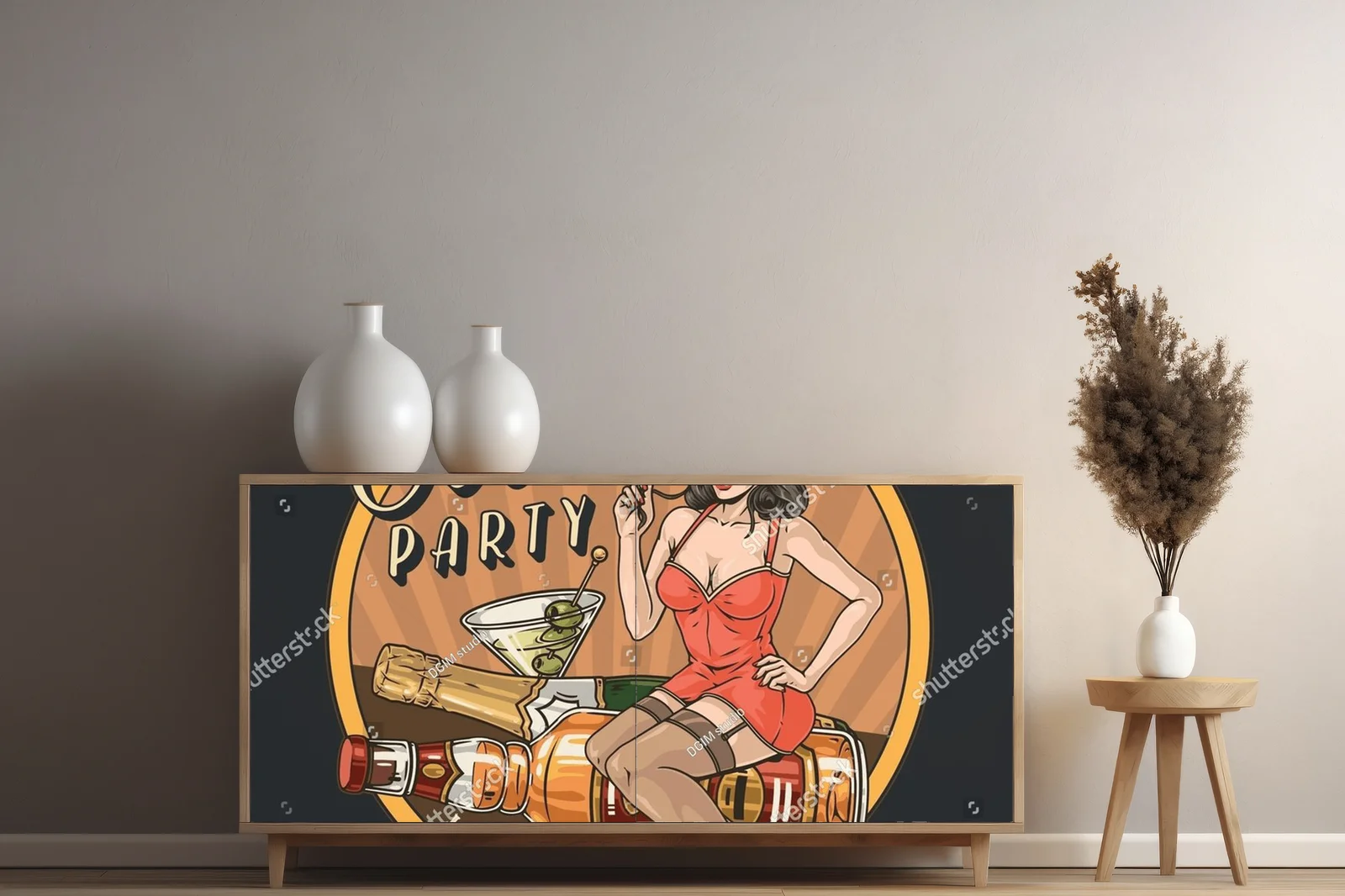Kolorowy vintage w klimacie cocktail party