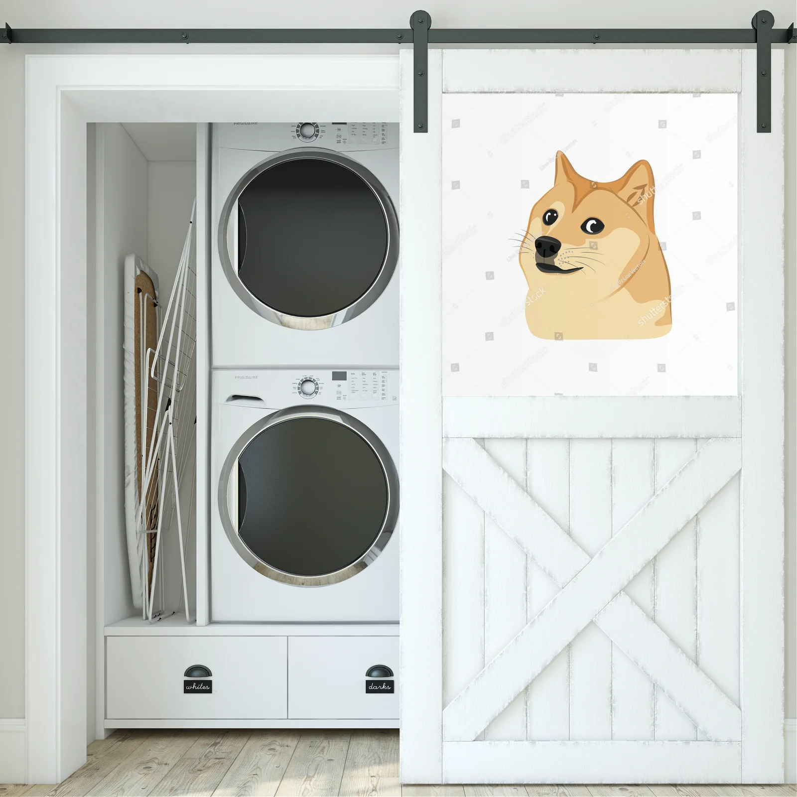 Urocze psy Shiba Inu w minimalistycznym stylu