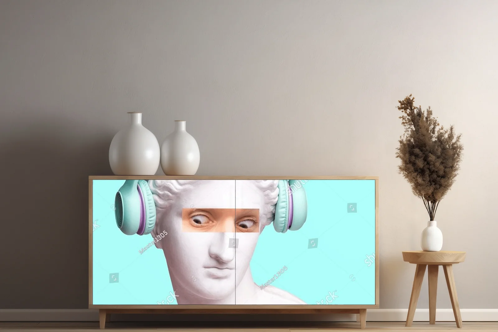 Surrealistyczna kompozycja z refleksją emocji