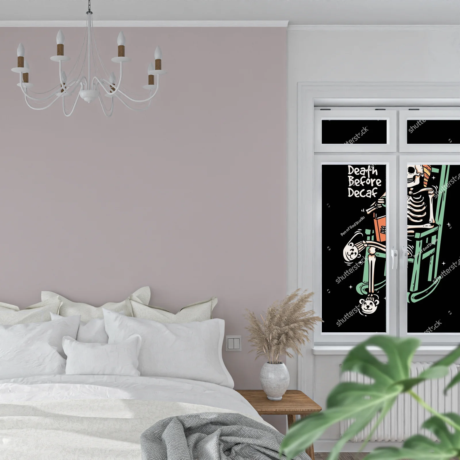 Vintage Chill z Skeletonem w Przytulnej Atmosferze