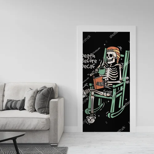 Vintage Chill z Skeletonem w Przytulnej Atmosferze