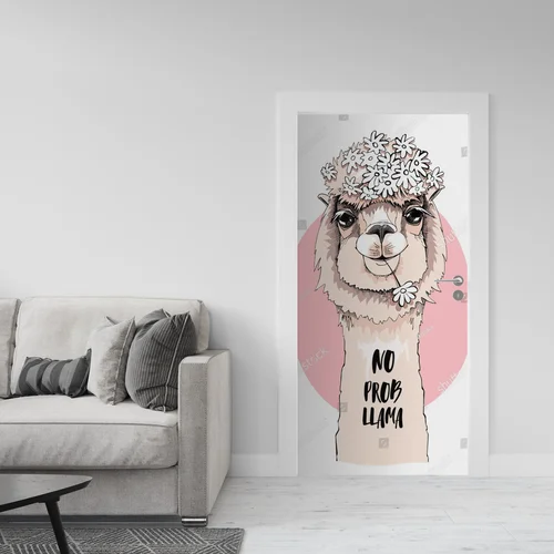 Urokliwa lama w pastelowych odcieniach radości