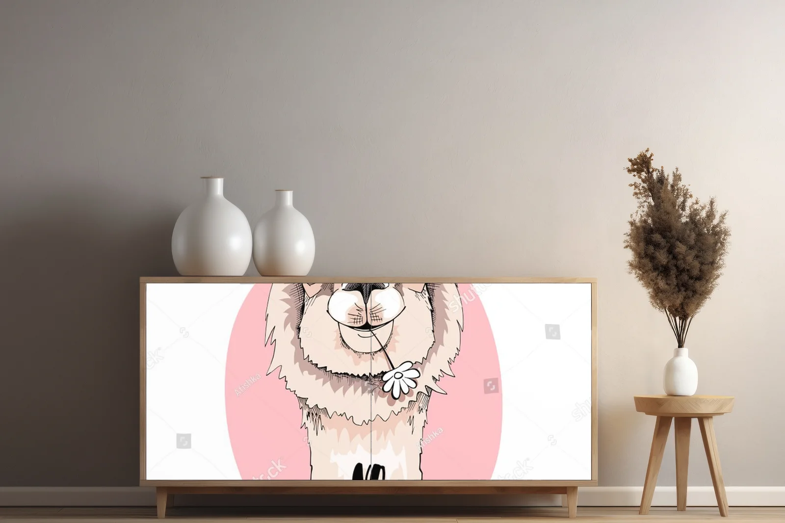 Urokliwa lama w pastelowych odcieniach radości