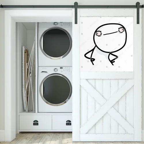 Zabawne emocje: Unhappy Man w stylu wektorowym