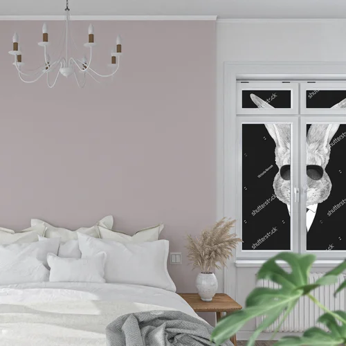 Elegancka ilustracja królika w garniturze