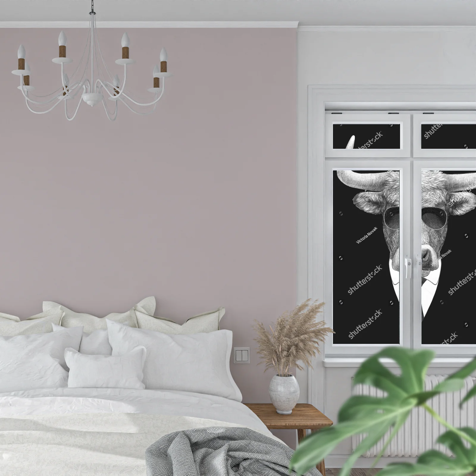 Elegancki byk w garniturze – ikona stylu