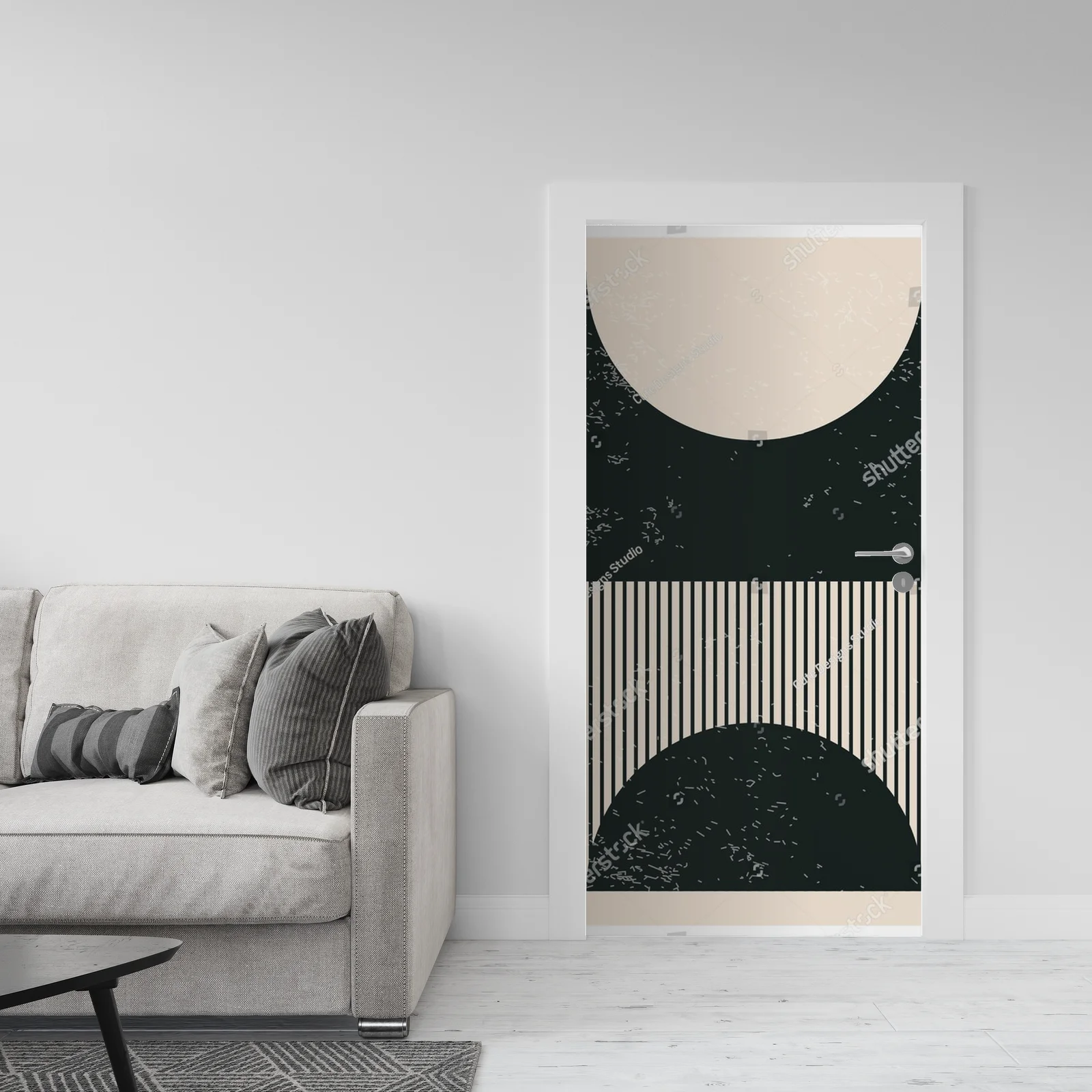 Geometryczne inspiracje w mrocznych barwach