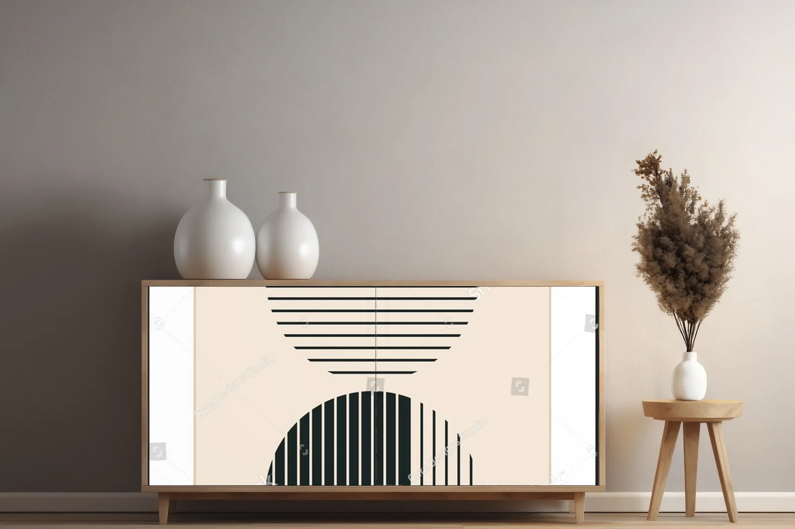 Geometryczna elegancja w pastelowych odcieniach